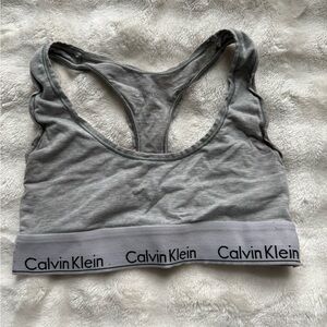 Calvin Klein Light Gray Sports Bra